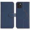 Per iPhone 15 Pro Custodia per telefono MagSafe in vera pelle con portafoglio per carte (Litchi blu scuro)