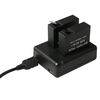 Caricabatterie doppio USB per fotocamera digitale BC-AZ16 per Xiaomi Xiaoyi II 4K