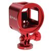 PULUZ HOUSING SHELL CNC in lega di alluminio Kit gabbia protettiva con chiave in metallo e cappuccio per lenti e cabinazione e attacco a treppiede per Gopro Hero5 Session / Hero4 Session / Hero Session (rosso)
