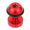 PULUZ CNC Supporto adattatore per testa a sfera in alluminio per GoPro, Insta360, DJI e altre action camera, diametro: 2,5 cm (rosso)
