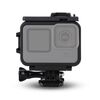 Per GoPro HERO9 Custodia protettiva per montaggio su telaio in plastica nera con fibbia di base e vite lunga (nera)