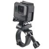 GP434 Supporto di fissaggio per manubrio di bicicletta e moto di grandi dimensioni per GoPro, Insta360, DJI e altre action camera (nero)