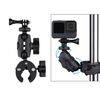 Supporto per pinza per pinza per fotocamera d'azione regolabile con rotazione a 360 gradi (nero)