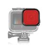 Per GoPro HERO12 Nero /11 Nero /10 Nero /9 Nero PULUZ Custodia quadrata Filtro per lenti colorate per immersione (Rosso)