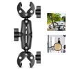 PULUZ Moto Dualheads Crab Clamp Action Camera Supporto fisso per manubrio (nero)