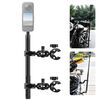 PULUZ Moto Doppio Doppia Testa Granchi Morsetti Manubrio Montaggio Fisso 150 Centimetri Selfie Stick (Nero)