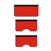 3 pezzi/set riparazione auto parafango manutenzione lavato in pelle protettiva pad, dimensioni: grande (rosso)