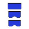 3 pezzi/set riparazione auto parafango manutenzione lavato in pelle protettiva pad, dimensioni: grande (blu)