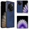 Per OPPO Find N5 Custodia per telefono con texture Litchi e retro in plastica (blu)