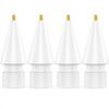 C04L 4 pezzi / set 1,95 mm pennini di ricambio capacitivi per Apple Pencil 2 / 1 (bianco)