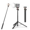 PULUZ 1.4m Telefono Selfie Stick Treppiede Vlog Live Streaming Supporto con Clip per Telefono (Nero)