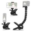 PULUZ Action Sports Cameras Jaws Flex Clamp Mount con morsetto per telefono (nero)