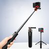 VRIG Action Camera Treppiede Selfie Stick 17-51cm Asta di prolunga regolabile per Insta360 / DJI Action / GoPro HERO
