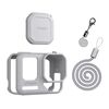 Per Insta360 Ace Pro 2 aMagisn Body + Lens Cover in silicone con cordino (grigio chiaro)