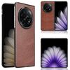Per OPPO Find N5 Custodia per telefono con cover posteriore effetto coccodrillo (marrone)