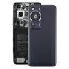 Per Huawei P60 Cover posteriore batteria con copriobiettivo fotocamera (nero)