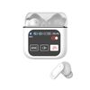 Auricolari sportivi wireless in-ear con touchscreen a colori TFT da 1,9 pollici, ANC+ENC, riduzione del rumore, 5,4 pollici (bianchi)
