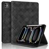 Per iPad Pro 13 2024 Custodia per tablet intelligente in pelle goffrata a rombo (nera)