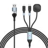 Cavo dati di ricarica rapida PD 2 in 3 da 1,2 m 100 W per telefono e orologio