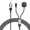 Cavo dati di ricarica rapida PD 2 in 2 da 1,2 m, 100 W, per telefono e orologio