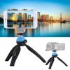 Pulluz Pocket Mini Tripod Mount con testa a sfera a 360 gradi per smartphone, Gopro, telecamere DSLR (blu)
