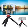 Pulluz Pocket Mini Tripod Mount con testa a sfera a 360 gradi per smartphone, Gopro, telecamere DSLR (rosso)