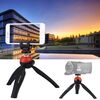 PULUZ Mini treppiede tascabile con testa a sfera da 360 gradi e morsetto per telefono per smartphone (rosso)
