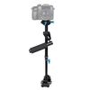 YELANGU S40L Stabilizzatore portatile in lega di alluminio da 40 cm per fotocamera DSLR DV (nero)