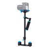 YELANGU 38,5-61 cm Stabilizzatore portatile in fibra di carbonio per video e videocamere digitali DSLR e DV, portata 0,5-3 kg (blu)