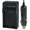 Caricabatteria da auto per fotocamera digitale per Canon LP-E10 (nero)
