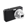 Fotocamera digitale 4K HD con zoom ottico 6X, schermo IPS da 3 pollici, videocamera per vlogging, 32G (nero)