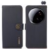 Per Xiaomi 15 Ultra KHAZNEH Custer Texture RFID Custodia in vera pelle per telefono (blu)