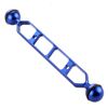 PULUZ 9,0 pollici 22,8 cm in lega di alluminio Dual Bals, diametro a sfera: 25 mm (blu)