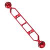 PULUZ 9,0 pollici 22,8 cm in lega di alluminio Dual Bals, diametro a sfera: 25 mm (rosso)