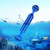 PULUZ 5 pollici 12,7 cm Lunghezza 20,8 mm Diametro Braccio galleggiante in fibra di carbonio a doppia sfera, diametro sfera: 25 mm (blu)