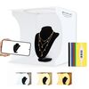 Pulluz 30cm Pieghevole Portable Ring Light Board Photo Illuminazione Studio Studio Tenda Tenda Kit con 6 colori Fondali (Nero, Bianco, Giallo, Rosso, Verde, Blu), AFFOLD Dimensioni: 31cm x 31cm x 32cm