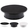 Giradischi girevole elettrico da 20 cm a 360 gradi Espositore per fotografia Puntelli per riprese video Giradischi, carico massimo 1,5 kg, alimentato a batteria (nero)