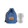 S.C.COTTON Liner Protezione digitale antiurto Borsa per obiettivo SLR portatile Borsa per fotocamera singola micro Round Blue S