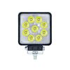 Faro anteriore da lavoro a LED ad alta luminosità per carrello elevatore DC 12V-80V, dimensioni: 4 pollici, 9 perline