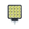 Faro anteriore da lavoro a LED ad alta luminosità per carrello elevatore DC 12V-80V, dimensioni: 4 pollici, 16 perline