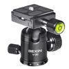 BEXIN Treppiede in lega di alluminio con rotazione a 360 gradi Testa a sfera da 30 mm con piastra a sgancio rapido