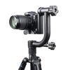YELANGU Testa treppiede con giunto cardanico orizzontale a 360 gradi per fotocamere DV e SLR domestiche (nero)