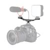 YELANGU YLG0702A Staffa di prolunga in lega di alluminio con adattatore per attacco doppio pattino caldo freddo (nero)