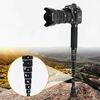 BEXIN P308C Portable Travel Outdoor DSLR Camera Supporto per monopiede in lega di alluminio (nero)