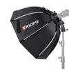 Triopo KS2-90 90cm Caricamento rapido Speedlite Flash Ottagono Parabolico Softbox Softbox Diffusore (nero)