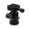 TRIOPO D-2A Treppiede in lega di alluminio con rotazione a 360 gradi Testa a sfera da 36 mm con piastra a sgancio rapido