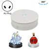 20 cm elettrico girevole giradischi girevole supporto a LED video di tiro di tiro girevole girevole, tappo di alimentazione: plug 220V AU (bianco)