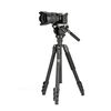 Supporto per treppiede Fotopro S5i a 4 sezioni con testa a trascinamento fluido (nero)