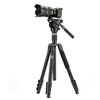 Supporto per treppiede Fotopro S5i Pro a 4 sezioni con testa a trascinamento fluido e base della testa (nero)