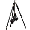 Qing zhuangshi DA IQ222C SLR fotocamera in fibra di carbonio treppiede da viaggio portatile (nero)